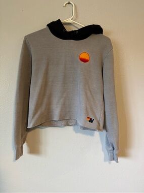 Aviator Nation Sunset Cropped Hoodie